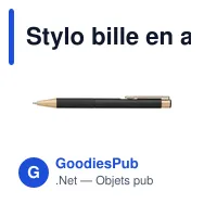 Stylo bille en aluminium Remy - Miniature 1