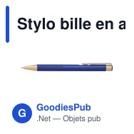Stylo bille en aluminium Remy - Miniature 6