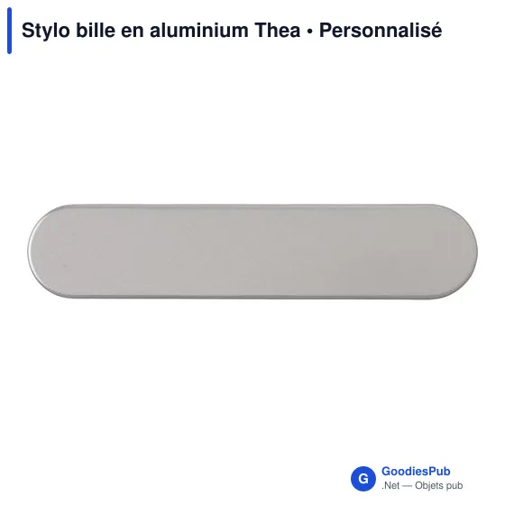 Stylo bille personnalisable en aluminium Thea avec logo - Image 11