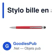Stylo bille personnalisable en aluminium Thea avec logo - Miniature 3