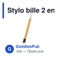 Stylo bille 2 en 1 personnalisable en bambou avec logo | Mikayla - Miniature 3