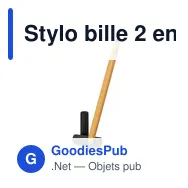 Stylo bille 2 en 1 personnalisable en bambou avec logo | Mikayla - Miniature 4