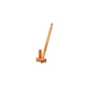 Variante orange - Stylo bille 2 en 1 personnalisable en bambou avec logo | Mikayla
