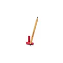 Variante rouge - Stylo bille 2 en 1 personnalisable en bambou avec logo | Mikayla