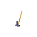 Variante bleu - Stylo bille 2 en 1 personnalisable en bambou avec logo | Mikayla