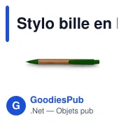 Stylo bille personnalisable en bambou avec logo - Miniature 7