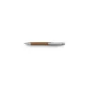 Variante argenté - Stylo bille personnalisable en bambou avec logo