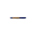 Variante bleu marine - Stylo bille personnalisable en bambou avec logo
