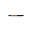 Variante noir - Stylo bille personnalisable en bambou avec logo