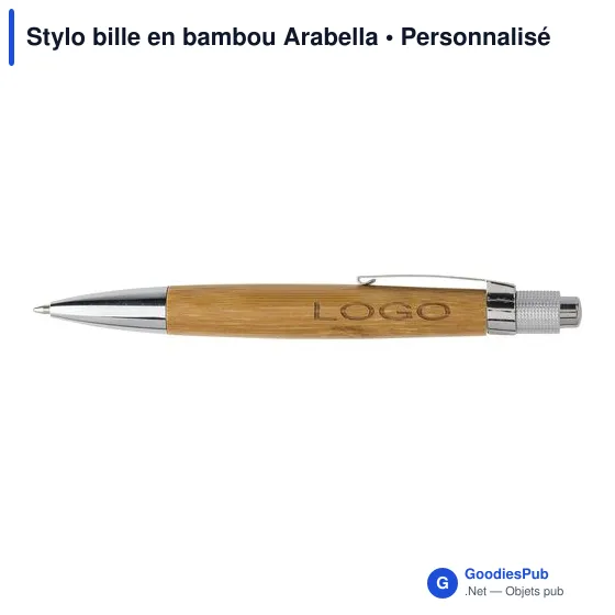 Stylo bille en bambou Arabella - Image 6
