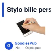 Stylo bille personnalisable en bambou avec logo - modèle Jerome - Miniature 4