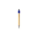 Variante bleu cobalt - Stylo bille personnalisable en bambou avec fonction spinner - Fennavec logo