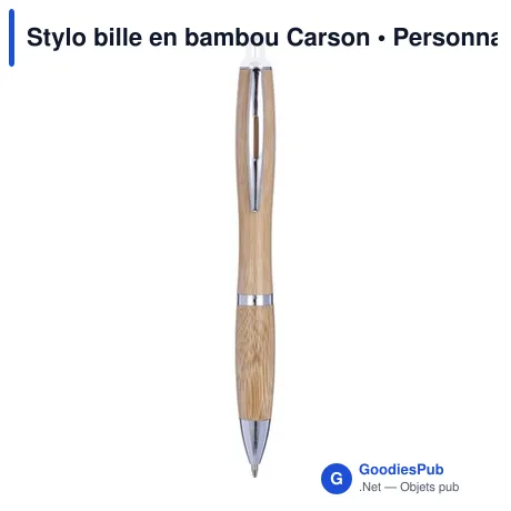 Stylo bille en bambou Carson