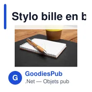 Stylo bille en bambou Carson - Miniature 4