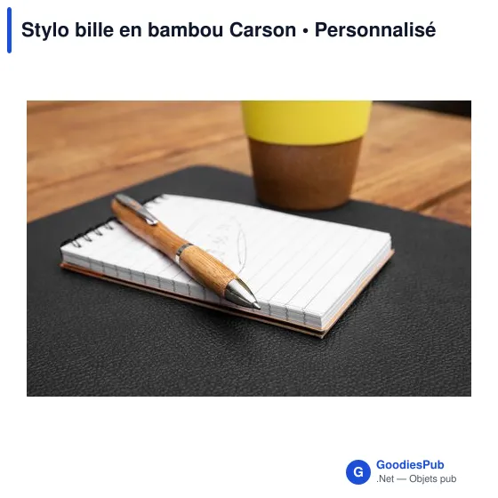 Stylo bille en bambou Carson - Image 4
