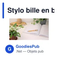 Stylo bille en bambou Carson - Miniature 5