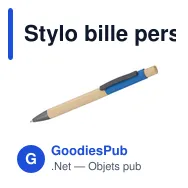 Stylo bille personnalisable en bambou avec logo - modèle Cesar - Miniature 8