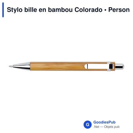 Stylo bille en bambou Colorado