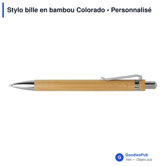 Stylo bille en bambou Colorado - Image 12