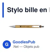 Stylo bille en bambou Colorado - Miniature 4