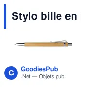Stylo bille en bambou Colorado - Miniature 6