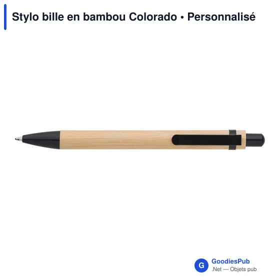 Stylo bille en bambou Colorado - Image 7