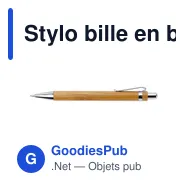 Stylo bille en bambou Colorado - Miniature 9