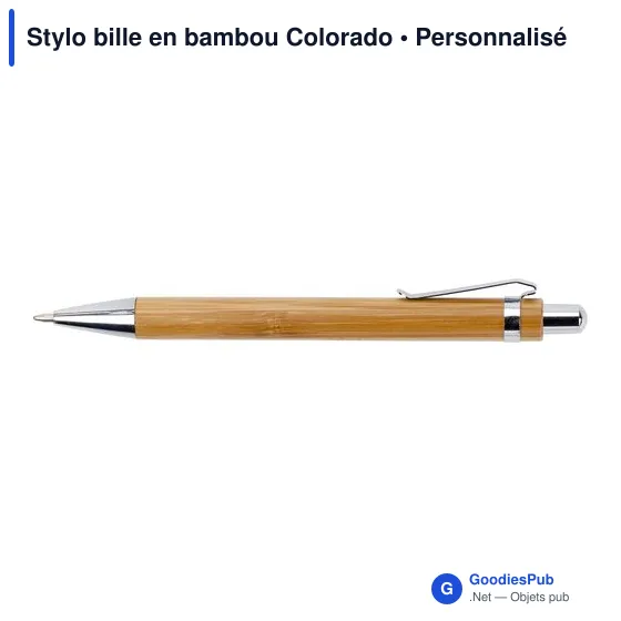 Stylo bille en bambou Colorado - Image 9