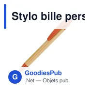 Stylo bille personnalisable coloré en bambou et paille de blé avec logo - Miniature 2