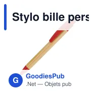 Stylo bille personnalisable coloré en bambou et paille de blé avec logo - Miniature 4