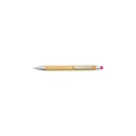 Variante fuchsia - Stylo bille en bambou et plastique Claire