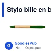 Stylo bille en bambou Lacey - Miniature 5