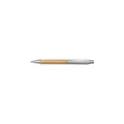 Variante argenté - Stylo bille en bambou Lacey