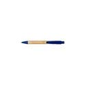 Variante bleu - Stylo bille en bambou Lacey