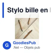 Stylo bille en bambou Meera - Miniature 6