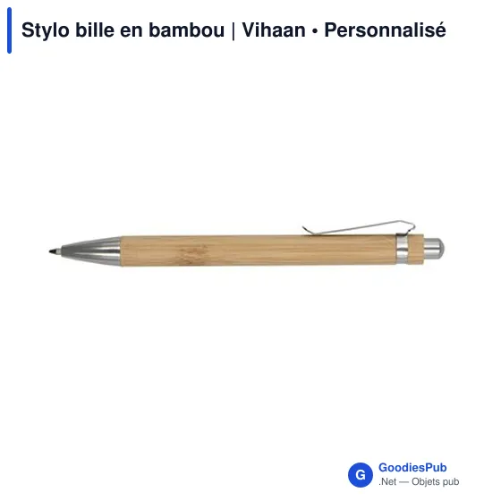 Stylo bille en bambou | Vihaan - Image 11