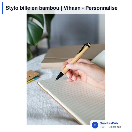 Stylo bille en bambou | Vihaan - Image 8