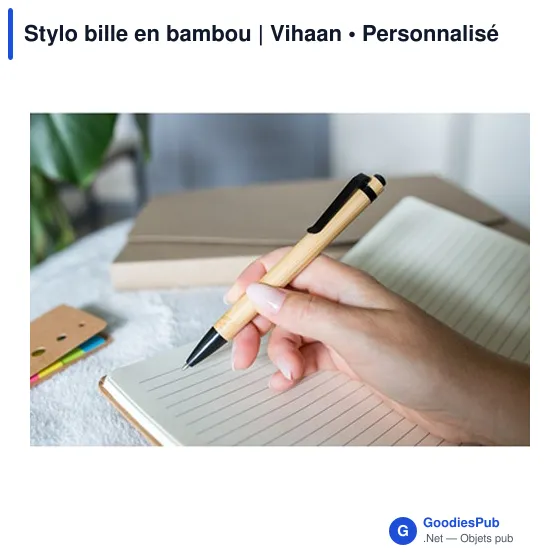 Stylo bille en bambou | Vihaan - Image 9