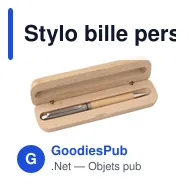 Stylo bille personnalisable en bois de hêtre avec logo - Tobias - Miniature 3