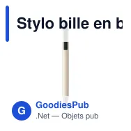 Stylo bille en brique de lait recyclée Heike - Miniature 1