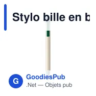 Stylo bille en brique de lait recyclée Heike - Miniature 11