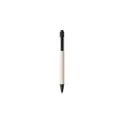 Variante noir - Stylo bille en brique de lait recyclée Heike
