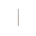 Variante blanc - Stylo bille en brique de lait recyclée Heike