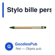 Stylo bille personnalisable en carton avec logo - Peter - Miniature 9