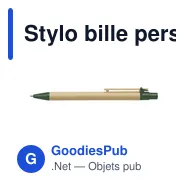 Stylo bille personnalisable en carton avec logo - Peter - Miniature 10