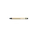 Variante noir - Stylo bille personnalisable en carton avec logo - Peter