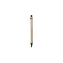Variante vert - Stylo bille personnalisable en carton avec logo - Peter