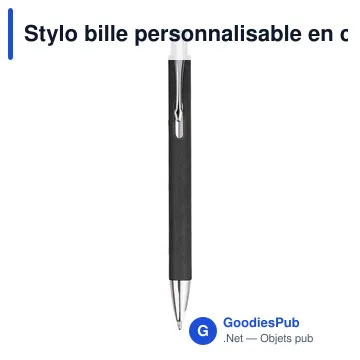 Stylo bille personnalisable en carton recyclé avec logo - Debra