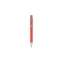 Variante rouge - Stylo bille personnalisable en carton recyclé avec logo - Debra