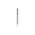 Variante brun - Stylo bille personnalisable en carton recyclé avec logo - Debra